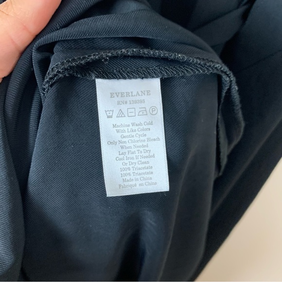 Everlane The Japanese GoWeave Tank Wrap Black Dress Sz 2 - Picture 11 of 11